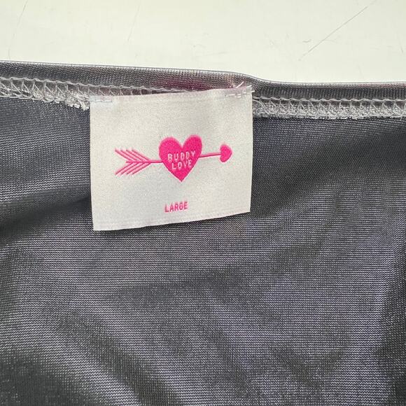 Buddy Love Metallic Cyrus Dress Silver Party Cocktail - Picture 3 of 10